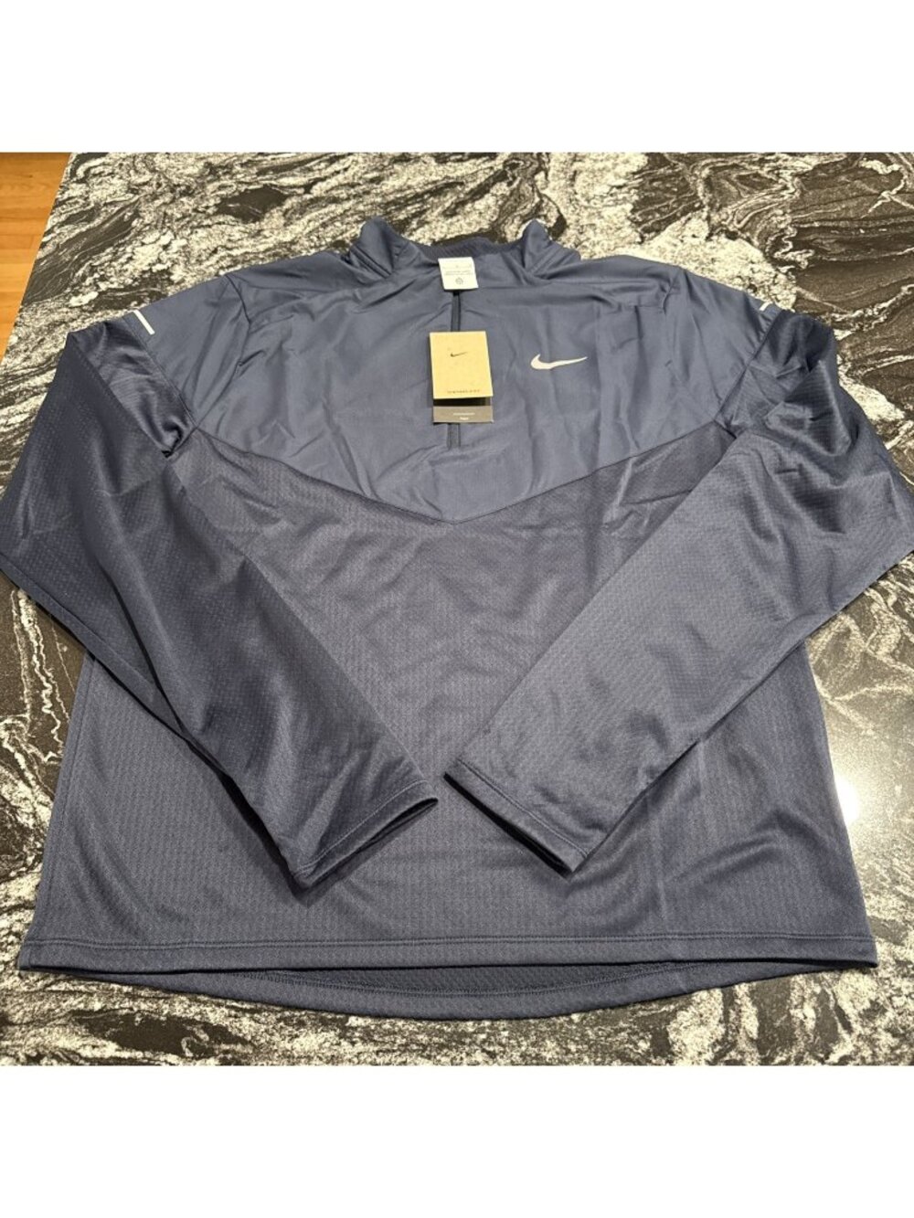 Men’s Nike Therma-Fit Water Repellent Element Half Zip Blue Sz L FZ1115-451 NWT